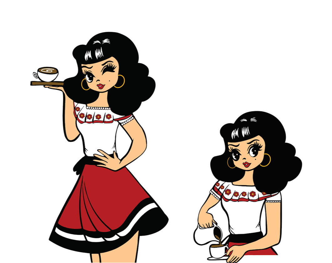 Caffiend Cofee Mascot